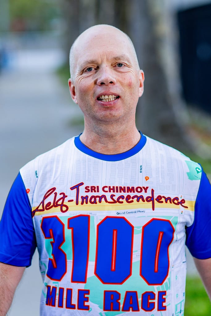 Stutisheel Oleg Lebedev at the First day of the 3100 Mile Race in 2023